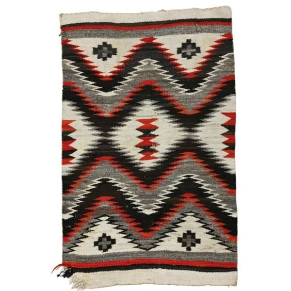 ca. 1890 Navajo Transitional Spider Woman Blanket