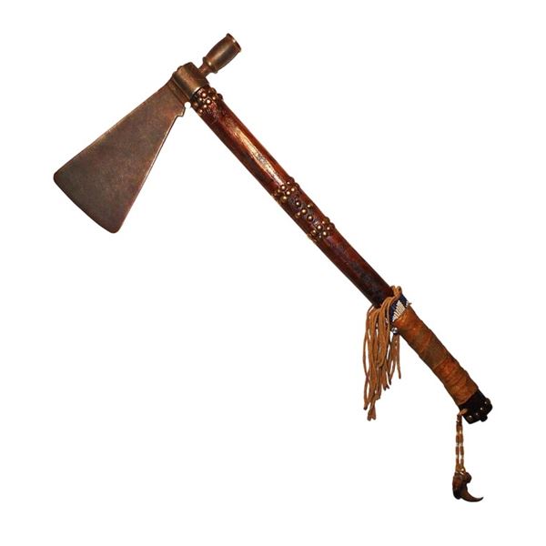 c. 1870 Cheyenne Tomahawk Beaded Quilled ex-Museum
