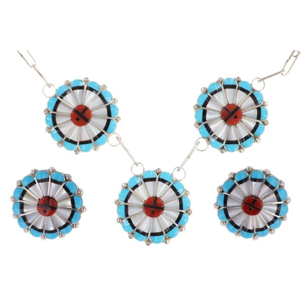Zuni Wilson/ Carol Sterling Silver Sunface Jewelry