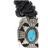 Image 3 : Navajo T & R Singer Sterling Silver Turquoise Bolo