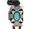 Image 5 : Navajo T & R Singer Sterling Silver Turquoise Bolo