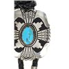 Image 6 : Navajo T & R Singer Sterling Silver Turquoise Bolo