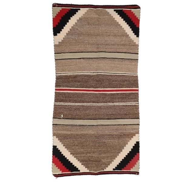 ca.1920-1930 Navajo Red Mesa Sunday Saddle Blanket