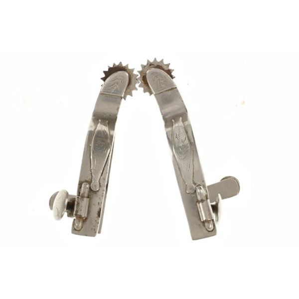 ca. 1920-1930's Crockett Silver Mounted Spurs