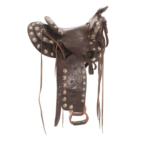 ca. 1930-40 Bohlin Sterling Silver Parade Saddle