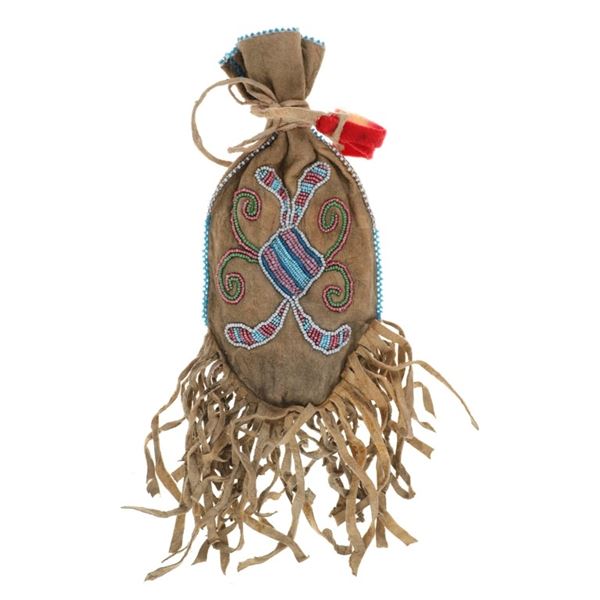 ca. 1870 Plateau Beaded Medicine Bag ex-Montana