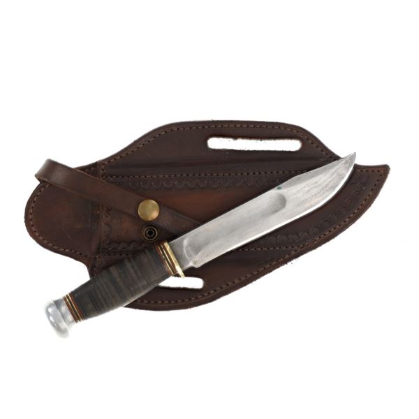WWII Marbles Gladstone Woodcraft w Custom Sheath