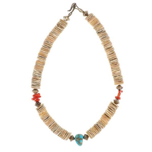 Ca. 1940’s Santo Domingo Pueblo Large Heishi Necklace