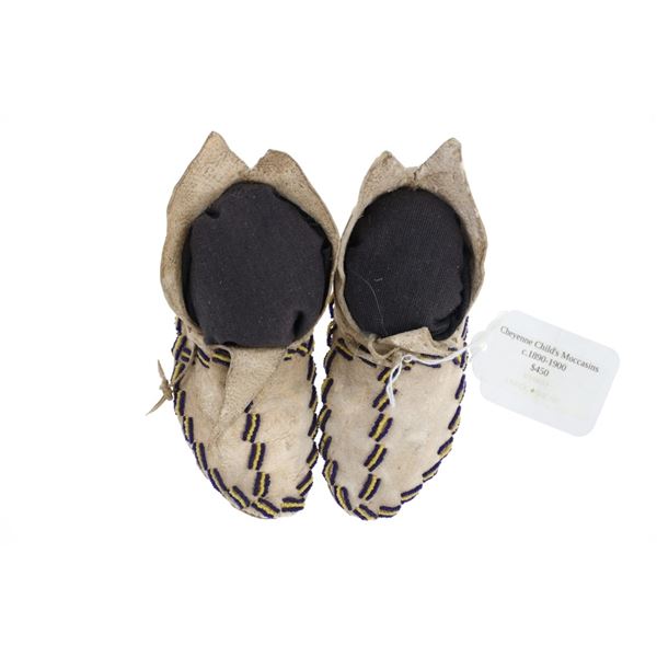c.1882 Flathead Beaded Moccasins ex-Sundog