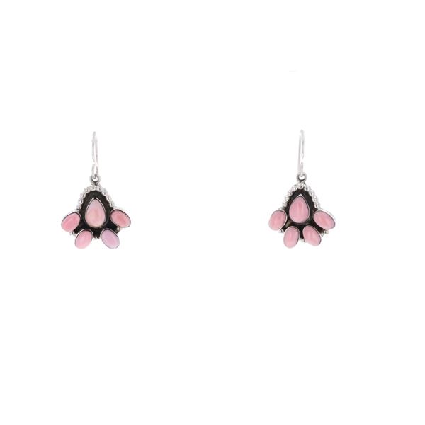Vintage Navajo Pink Conch Shell Earrings