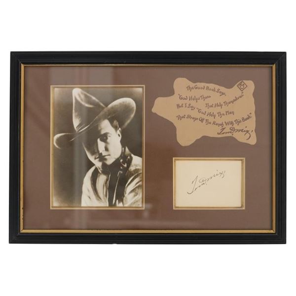 1910-1940 Authentic Tom Mix Signature Collection