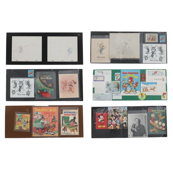 Lantz, Disney & Hanna-Barbera Sketches & Ephemera