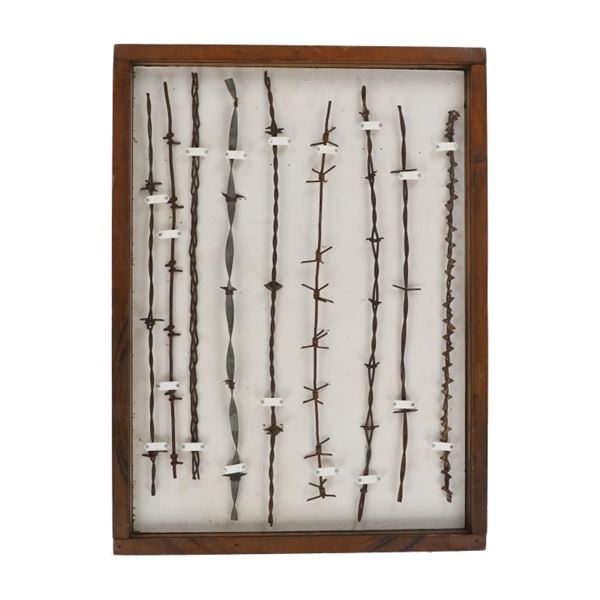 Antique Barbed Wire Display Board, ca. 1878-1884