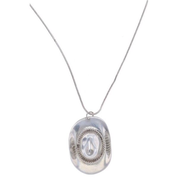 Taxco, Mexico Sterling Silver TA-97 Hat Necklace