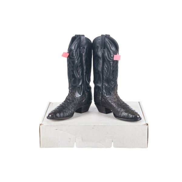 Tony Lama Women's Ostrich Skin Western Boots