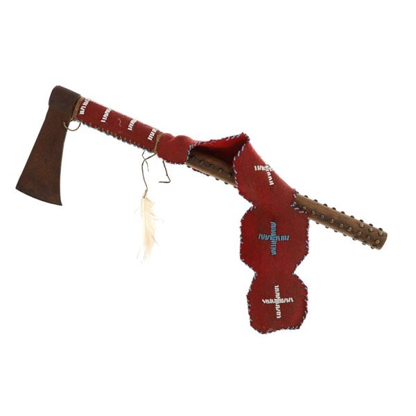 Mandan Missouri River Tomahawk w/ Beaded Drop
