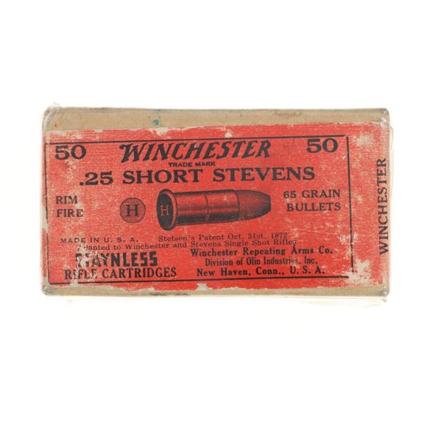Winchester .25 Short Stevens Staynless Cartridges