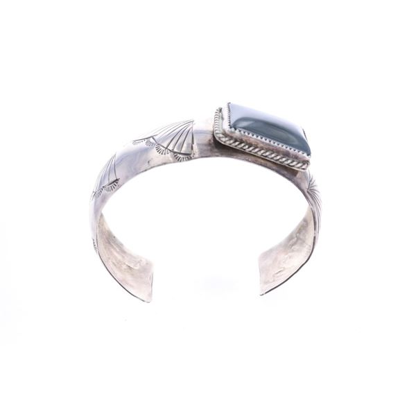 Navajo Stanley Bain Sterling Hematite Bracelet