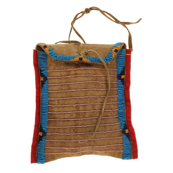 ca. 1890-1920 Northern Plains Beaded Dispatch Bag