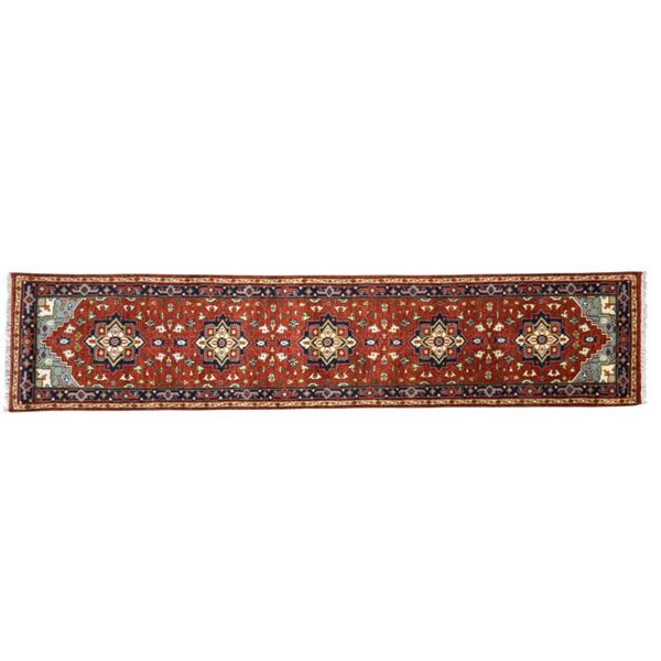 ca. 1930 Heriz Serapi Persian Hand Knotted Runner