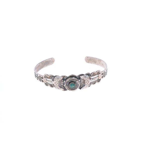 Navajo Sterling Silver Kingman Turquoise Bracelet