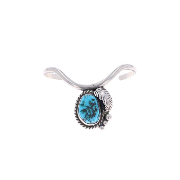 Navajo R. Williams Sterling Turquoise Bracelet