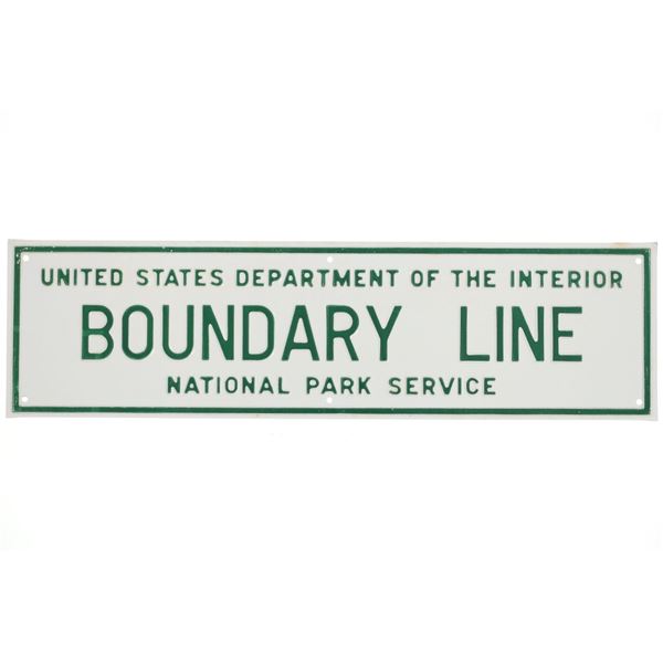Original Yellowstone National Park Boundary Sign