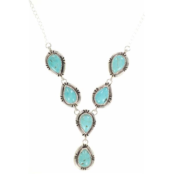 Navajo Platero Sterling Silver Dry Creek Necklace