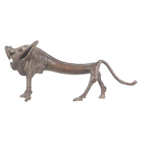 Antique West African Benin Warthog Bronze