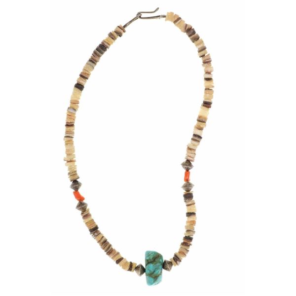 Navajo Heishi Beaded Turquoise Necklace