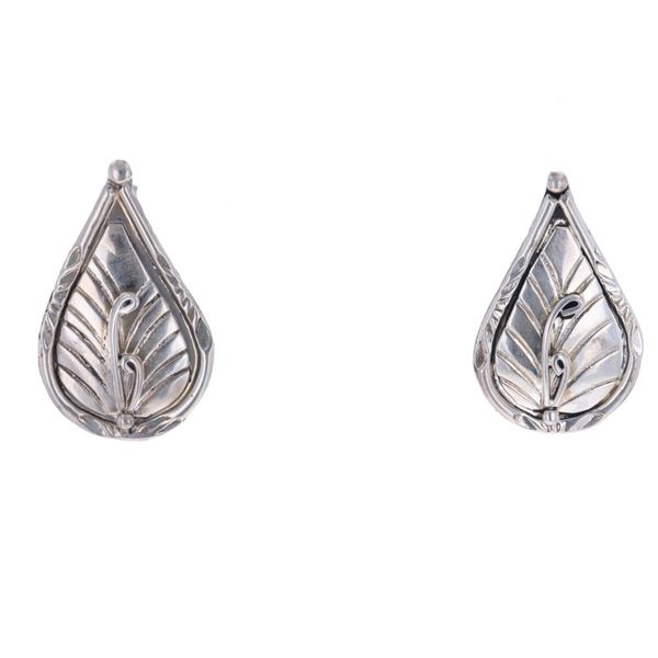 Navajo Herbert Tsosie Sterling Silver Earrings