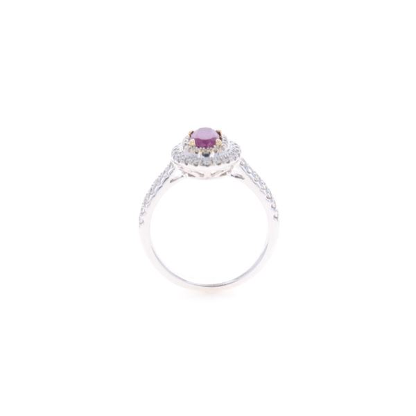 Kashmir Sapphire VS2 Diamond 18k Two Tone Ring