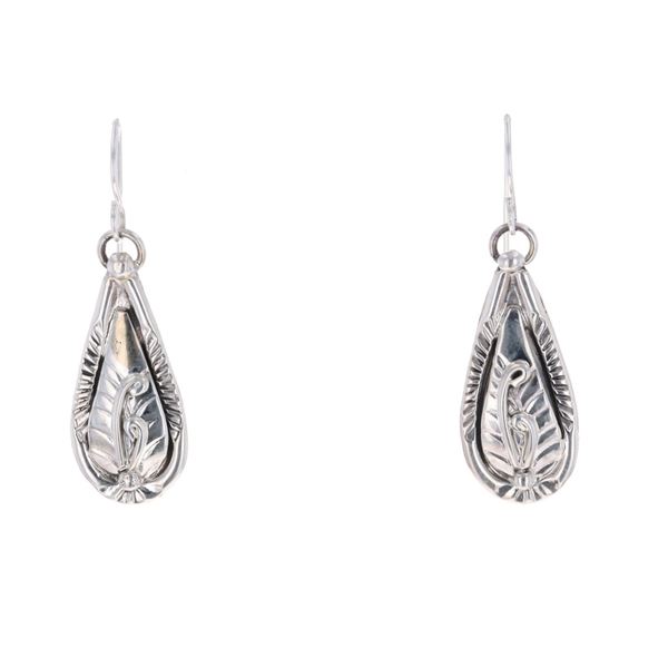 Navajo Herbert Tsosie Sterling Silver Earrings