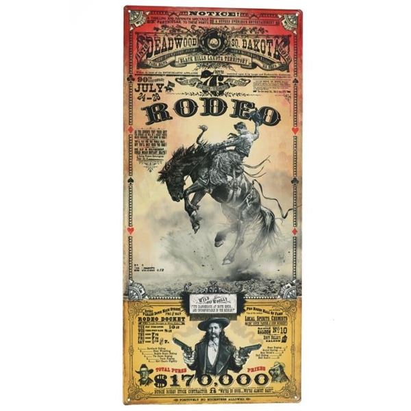 Deadwood South Dakota Rodeo Bob Coronato Sign
