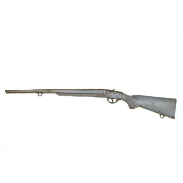 German Silver Realistic SxS Shotgun Ornament
