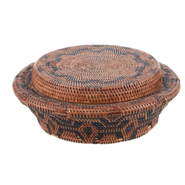 Apache Nation Hand Woven Trinket Basket c. 1920s