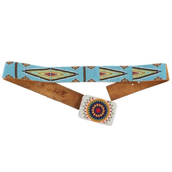 Northern Paiute Warm Springs Men's Beaded Belt