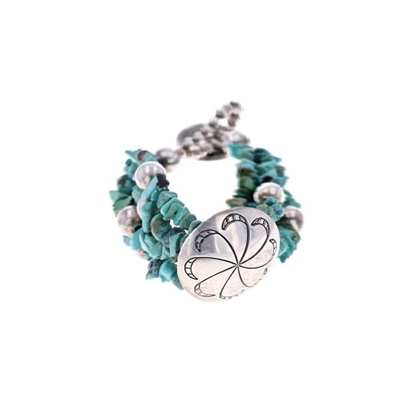 Navajo Buffalo Nickel Multistrand Bracelet