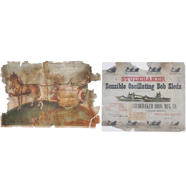1902- Studebaker & McCormick Paper Advertisements