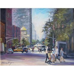 Michele Byrne, Lunch Hour, Oil on Canvas