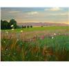 Image 1 : Anne Boysen, Clover Field, Signed Oil on Canvas