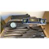 Image 3 : PARTIAL MICROMETER SET WITH WOOD CASE, LASER LEVEL AND POSITEST GAUGE