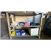 Image 2 : ADJUSTABLE 3 TIER METAL SHELVING UNIT - APPROX. 3 1/2FT X 2FT X 3FT HIGH