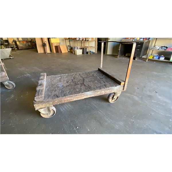 MOBILE WOOD & METAL MATERIAL CART