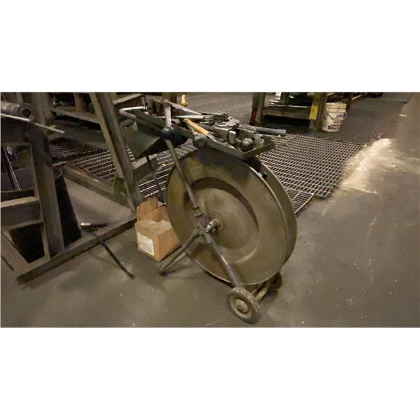 STEEL BAND STRAPPING CART WITH TOOLS AND CRIMPS
