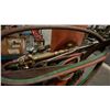 Image 4 : OXY-ACETYLENE WELDING SET - INCLUDES CART, TORCH, HOSE-LINE AND GAUGES
