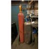 Image 1 : OXY-ACETYLENE WELDING SET - INCLUDES CART, TORCH, HOSE-LINE AND GAUGES