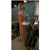 Image 2 : OXY-ACETYLENE WELDING SET - INCLUDES CART, TORCH, HOSE-LINE AND GAUGES