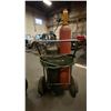 Image 4 : OXY-ACETYLENE WELDING SET - INCLUDES CART, TORCH, HOSE-LINE AND GAUGES