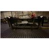 Image 1 : CUSTOMIZED HEAVY STEEL WORK TABLE WITH VISE, RATCHET TIE DOWNS, 2 DRAWERS FULL OF NUTS & HARDWARE